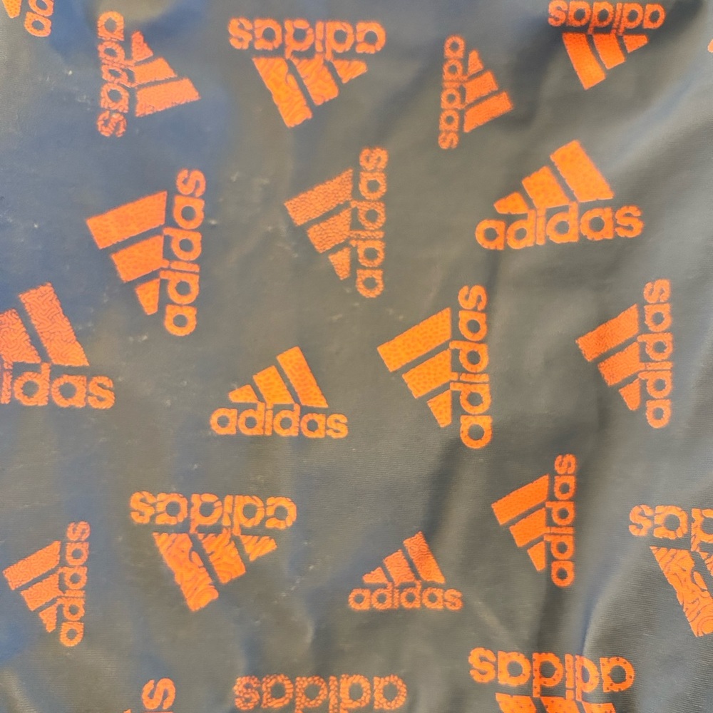 adidas Girls Light Blue One-Piece Swimsuit with Pink Logo Print - Picture 4 of 5
